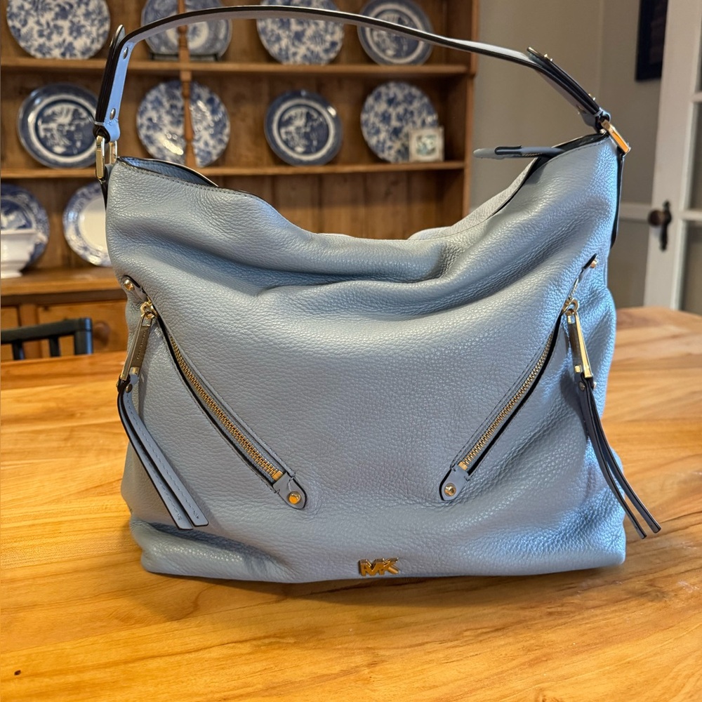 Michael Kors Sky Blue Hobo Bag